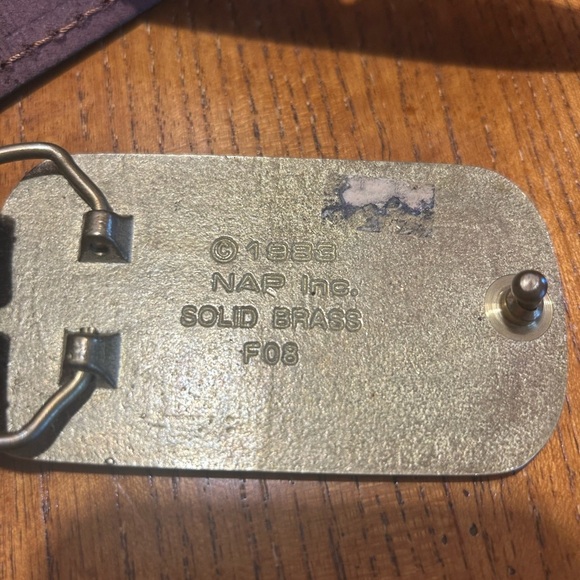 Vintage Pabst Brass Belt Buckle with Positive Drinking Message - Picture 4 of 9